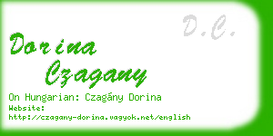 dorina czagany business card