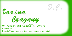 dorina czagany business card